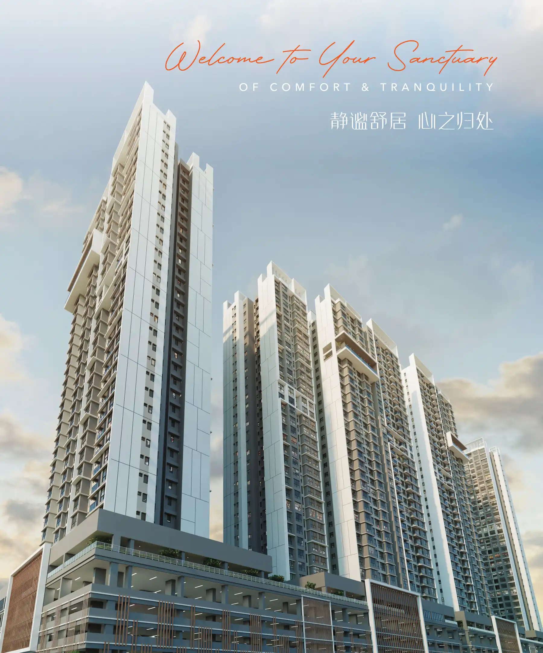 Mandolin Residences twin towers at Taman Desa Tebrau, Johor Bahru