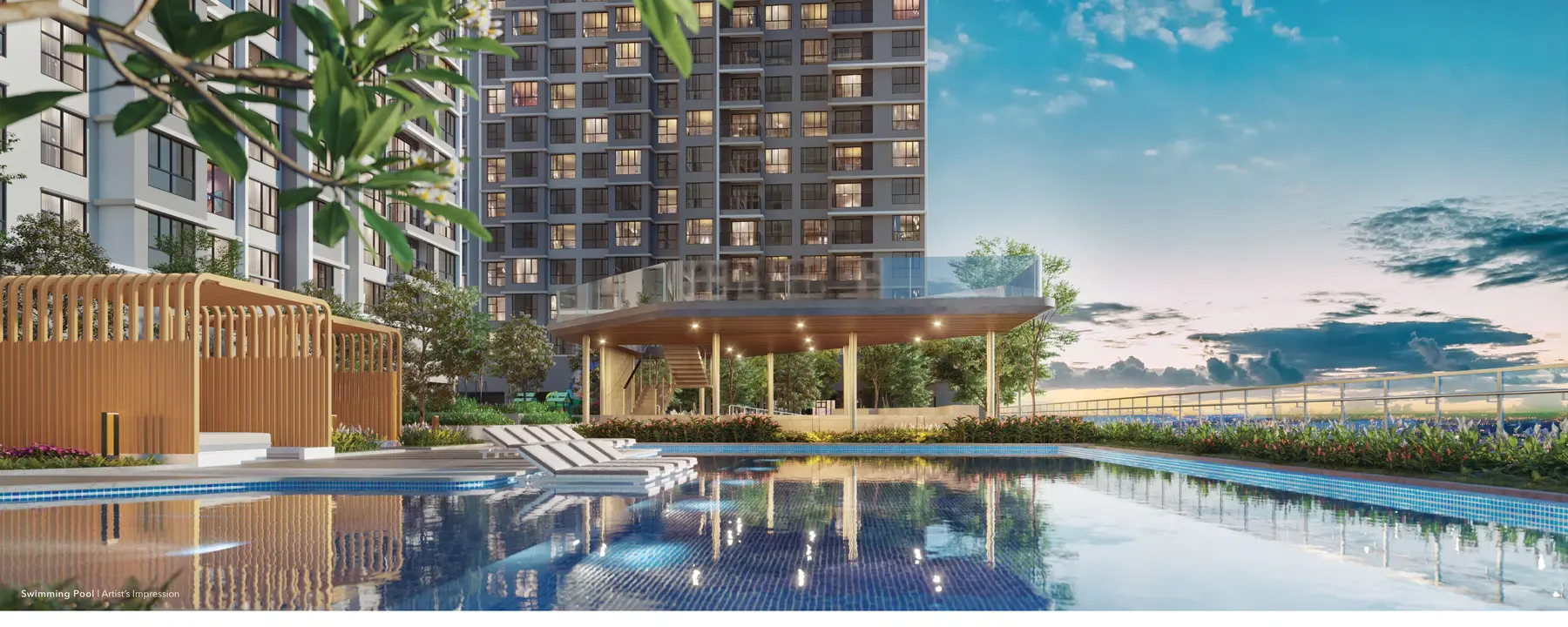 Mandolin Residences swimming pool deck